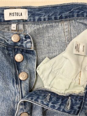 pistola Ezra Light Blue High-Rise Button-Fly Jeans